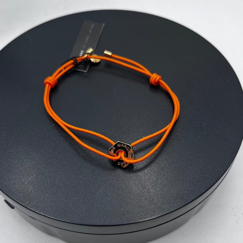 Marc by Marc Jacobs Fluoro Bright Orange Bolt Friendship Stretch Bracelet